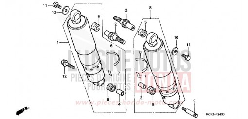COUSSIN ARRIERE VT1100C22 de 2002
